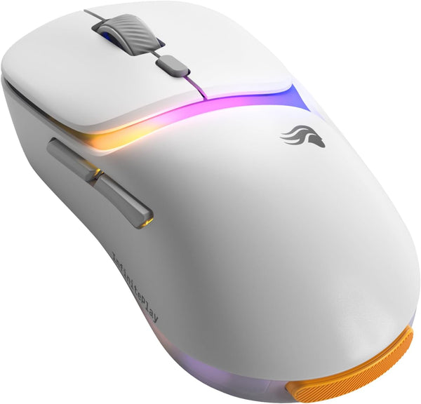 Glorious Gaming Model D3 Wireless Gaming Mouse - InfinitePlay Swappable Battery System, 8k Polling, 130M Click Optical Switches, Ultralight 69g, 30K DPI Optical Sensor, RGB - White