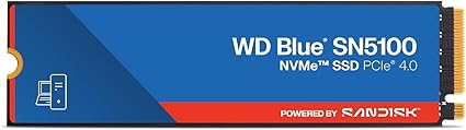Western Digital NVMe WDS100T5B0E-EC Internal SSD 1TB WD Blue SN5100 (Up to 7,100 MB/s Read) M.2-2280 NVMe WDS100T5B0E-EC