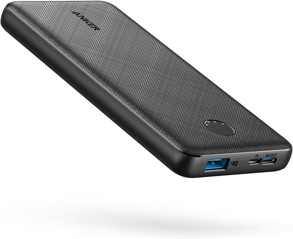 Anker Power Bank(PowerCore 10K), Compact Travel-Ready 10,000mAh Battery Pack with PowerIQ Charging Technology, 5V/3A High-Speed Charging for iPhone, iPad,and More