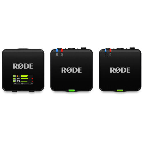 Rode Microphones Wireless GO (Gen 3) 2-Person Compact Digital Wireless Microphone System/Recorder (2.4 GHz, Black)