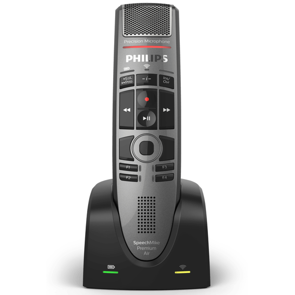 Philips SpeechMike Premium Air Wireless Dictation Microphone (Push Button) (OPEN BOX - No Retail Box but all parts included)